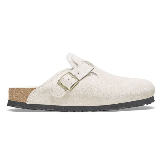 Birkenstock Suede Leather Boston Shearling